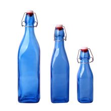 250ml 500ml 1000ml series square glass Le buckle bottle with clip cap